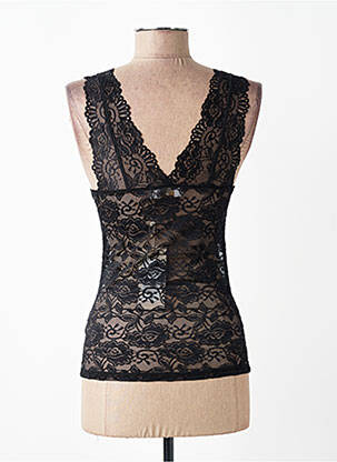 Top stretch sans manche noir CREAM femme