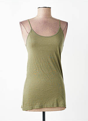 Top tissage jersey fines bretelles vert AMERICAN VINTAGE femme