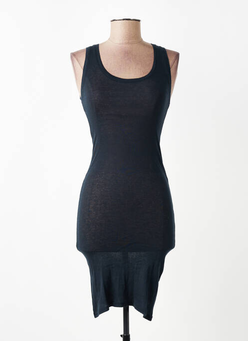 Robe mi-longue sans manche sans manche noir AMERICAN VINTAGE femme