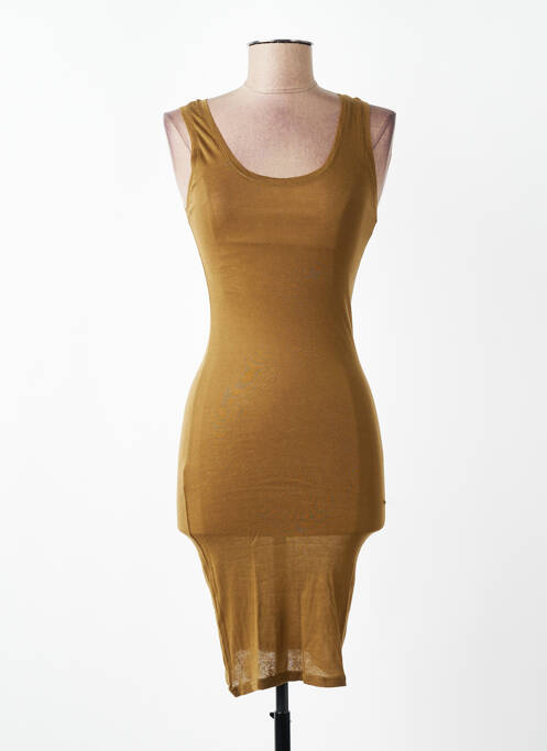 Robe mi-longue sans manche sans manche vert AMERICAN VINTAGE femme