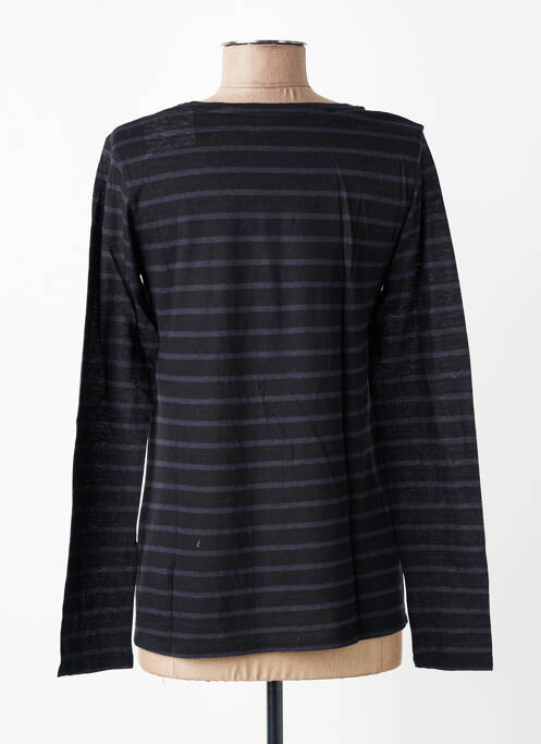 T-shirt manches longues manches longues noir MAJESTIC FILATURES femme