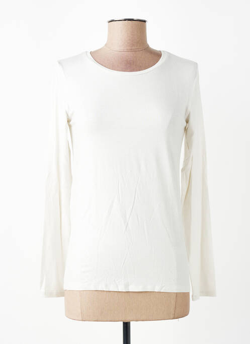 T-shirt manches longues manches longues blanc MAJESTIC FILATURES femme