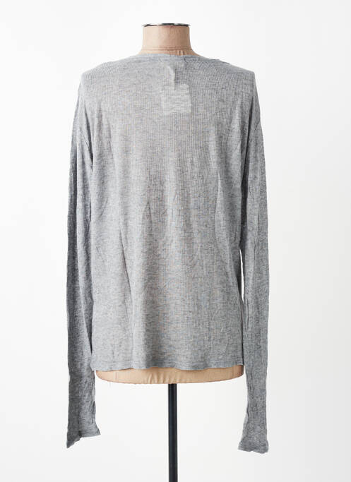 T-shirt manches longues manches longues gris AMERICAN VINTAGE femme