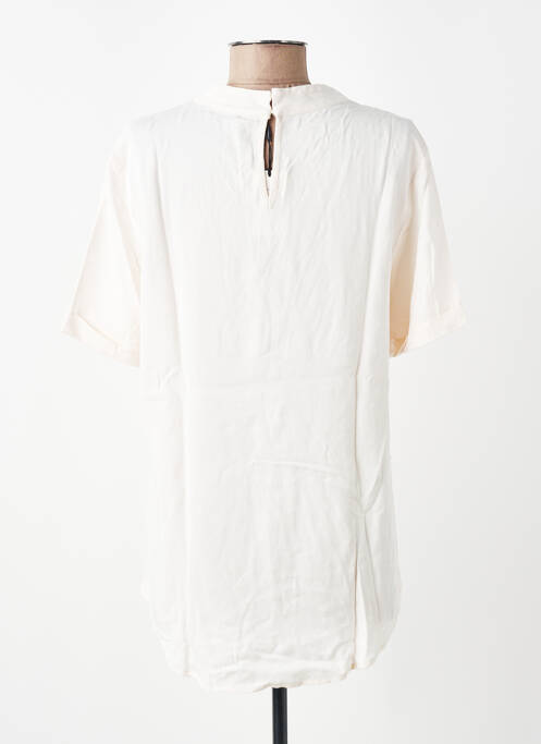 Top imprimé fantaisie manches courtes beige YAYA femme
