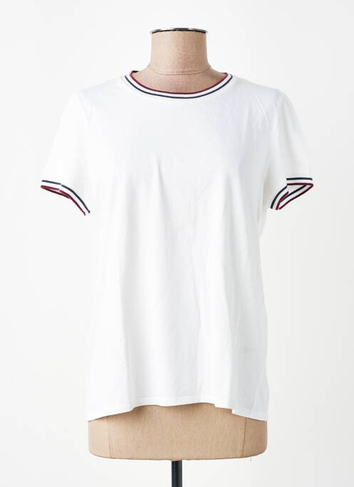 T-shirt stretch manches courtes beige HARTFORD femme