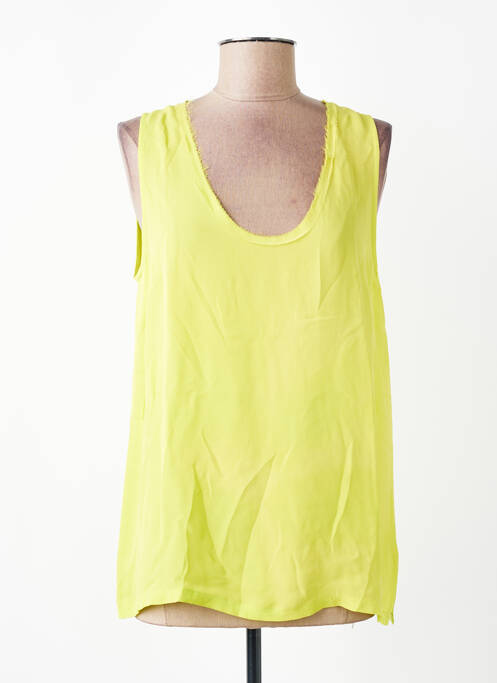 Top coupe fluide sans manche vert AMERICAN VINTAGE femme