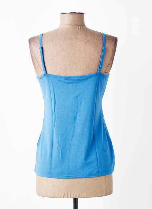 Top tissage jersey fines bretelles bleu ZILCH femme