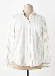 Chemisier coupe cintrée manches longues beige HARTFORD femme
