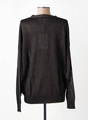 Pull col v manches longues noir KOCCA femme