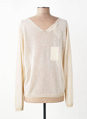 Pull col v manches longues or KOCCA femme