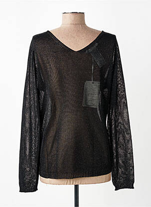 Pull col v manches longues argent KOCCA femme