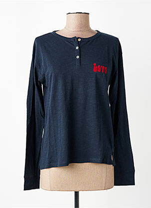 T-shirt manches longues manches longues bleu FIVE femme