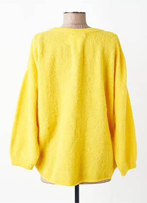 Gilet manches longues stretch jaune AMERICAN VINTAGE femme
