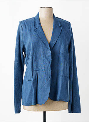 Blazer poches bleu MAJESTIC FILATURES femme