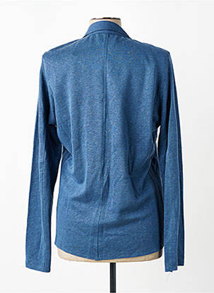 Blazer poches bleu MAJESTIC FILATURES femme