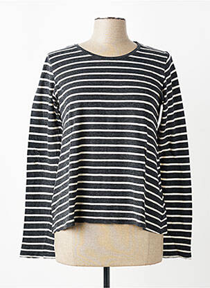 T-shirt manches longues manches longues gris MAJESTIC FILATURES femme