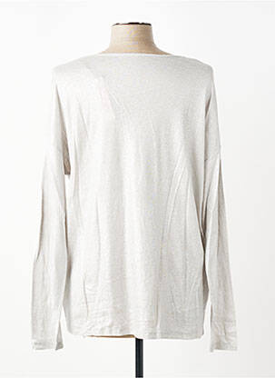 Top stretch manches longues argent MAJESTIC FILATURES femme