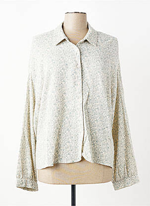 Chemisier coupe droite manches longues gris INDI & COLD femme
