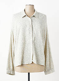 Chemisier coupe droite manches longues gris INDI & COLD femme