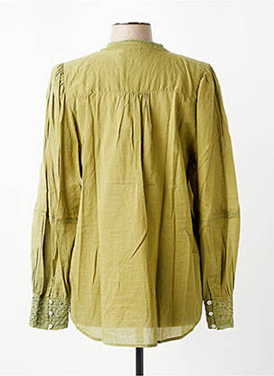 Chemisier coupe cintrée manches longues vert HARTFORD femme
