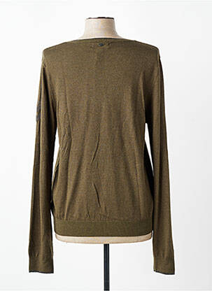Pull col v manches longues vert FREEMAN T.PORTER femme