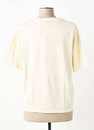 T-shirt coupe droite manches courtes jaune MKT STUDIO femme