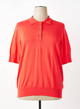 Pull stretch manches courtes rouge ZILCH femme