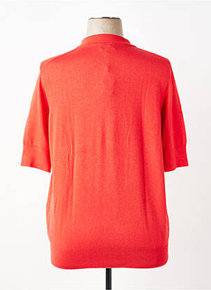 Pull stretch manches courtes rouge ZILCH femme