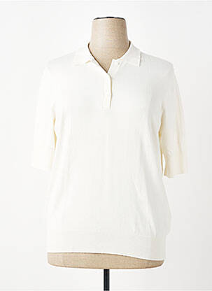 Pull stretch manches courtes beige ZILCH femme