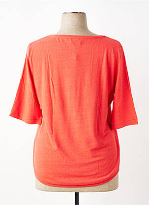 T-shirt coupe droite manches courtes rouge ZILCH femme