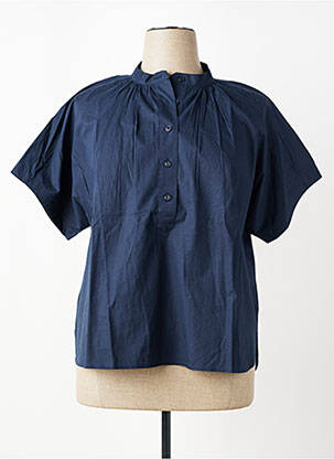 Blouse manches courtes manches courtes bleu ZILCH femme