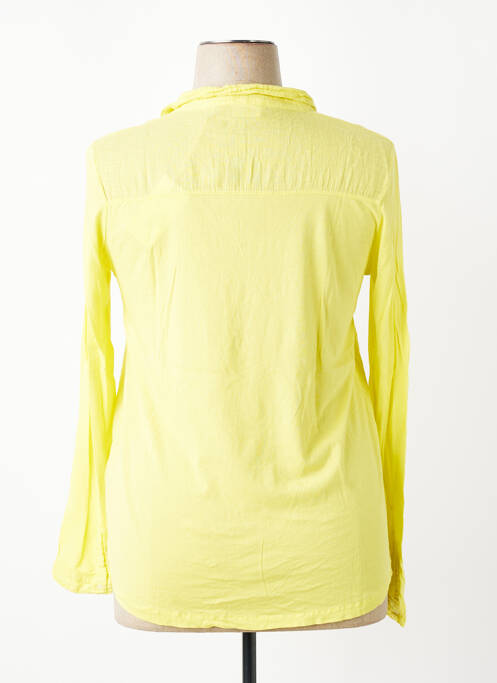 Blouse poignets boutonnés avec fente manches longues vert HARTFORD femme