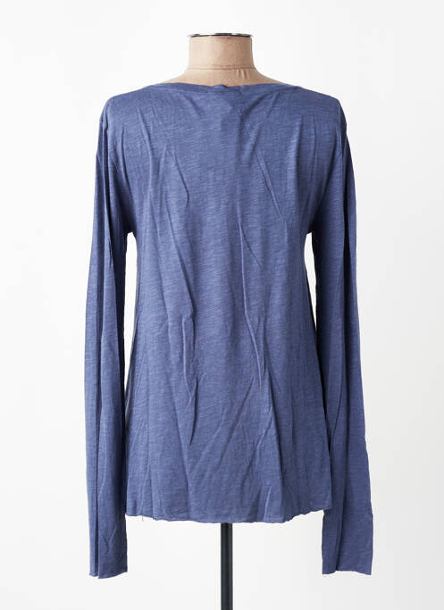 T-shirt manches longues manches longues bleu AMERICAN VINTAGE femme