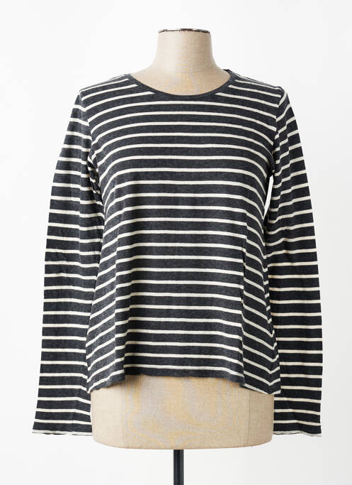 T-shirt manches longues manches longues gris MAJESTIC FILATURES femme