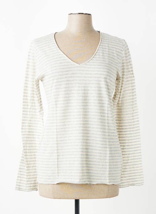T-shirt manches longues manches longues gris MAJESTIC FILATURES femme