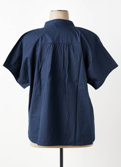 Blouse manches courtes manches courtes bleu ZILCH femme