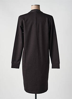 Robe mi-longue manches longues manches longues noir TUZZI femme