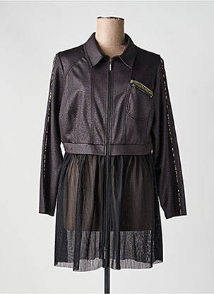 Veste casual col chemisier noir FRED SABATIER femme
