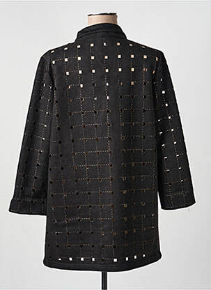 Veste casual tissage suedine noir JOSEPH RIBKOFF femme