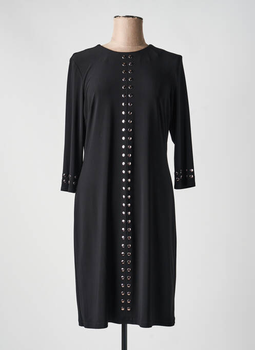 Robe mi-longue manches longues manches longues noir JOSEPH RIBKOFF femme