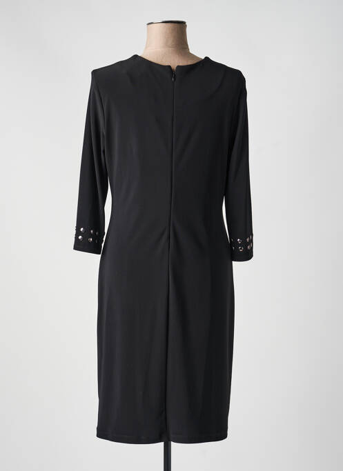 Robe mi-longue manches longues manches longues noir JOSEPH RIBKOFF femme
