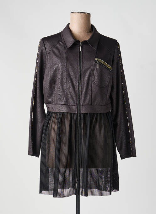 Veste casual col chemisier noir FRED SABATIER femme