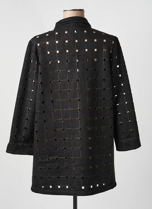 Veste casual tissage suedine noir JOSEPH RIBKOFF femme