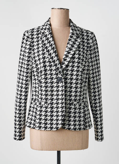 Veste casual col tailleur noir FRANK WALDER femme