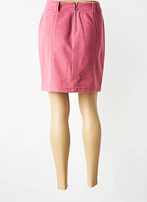 Jupe courte taille à pinces rose STREET ONE femme