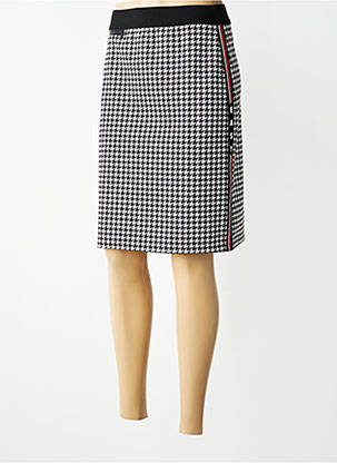 Jupe mi-longue stretch noir TUZZI femme