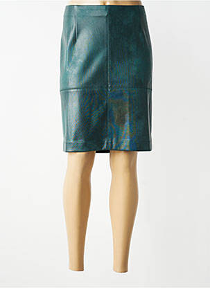 Jupe mi-longue stretch vert EVA KAYAN femme