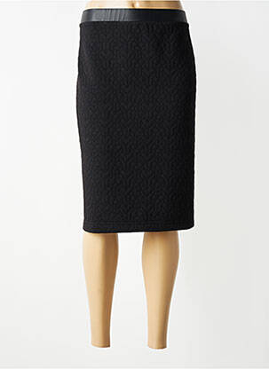 Jupe mi-longue stretch noir GRIFFON femme