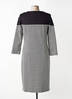Robe mi-longue manches longues manches longues noir FRANK WALDER femme
