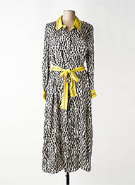 Robe longue manches longues manches longues noir CATNOIR femme